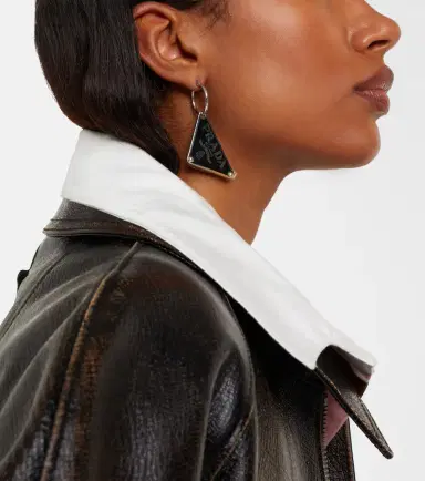 Prada Logo hoop earring | Thumbnail 5