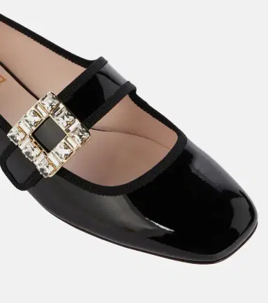 Roger Vivier Très Vivier Babies patent leather ballet flats | Thumbnail 2