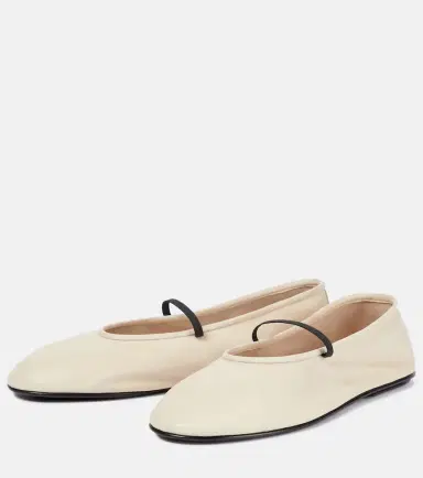 The Row Elastic leather ballet flats | Thumbnail 6