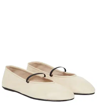 The Row Elastic leather ballet flats | Thumbnail 1