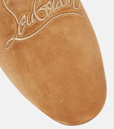 Christian Louboutin Navy Coolito Donna suede slippers | Thumbnail 2
