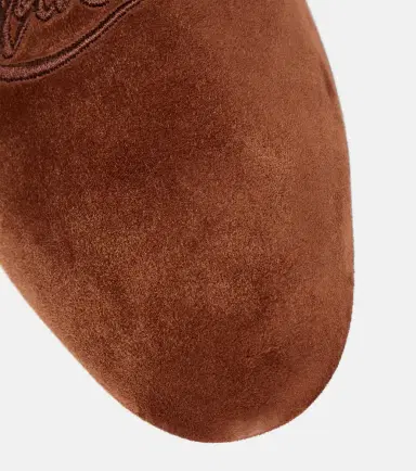 Christian Louboutin Navy Coolito Donna suede slippers | Thumbnail 2 Christian Louboutin Navy Coolito Donna suede slippers | Thumbnail 2