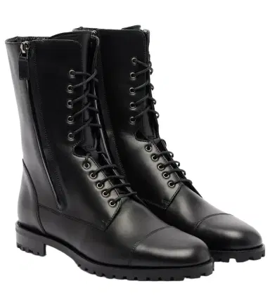 Manolo Blahnik Lugata leather combat boots | Thumbnail 1 Manolo Blahnik Lugata leather combat boots | Thumbnail 1