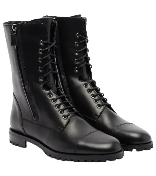 Manolo Blahnik Lugata leather combat boots