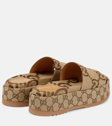 Gucci GG Maxi canvas platform slides | Thumbnail 2