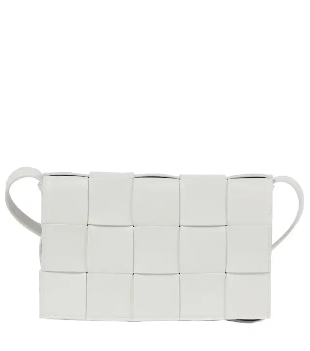 Cassette leather shoulder bag