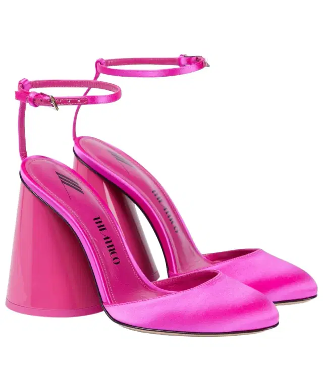 The Attico Luz satin pumps