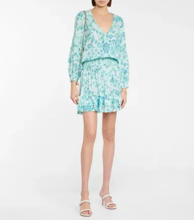 Poupette St Barth Ilona floral minidress | Thumbnail 2