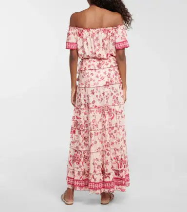 Poupette St Barth Camila floral maxi skirt | Thumbnail 4