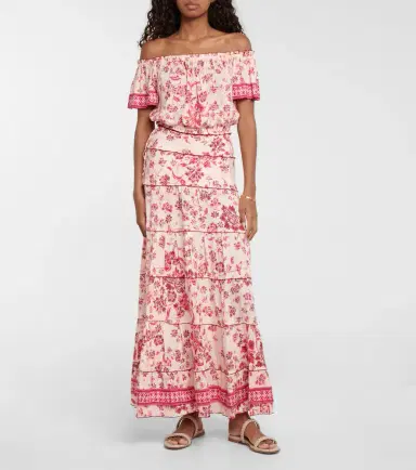Poupette St Barth Camila floral maxi skirt | Thumbnail 5