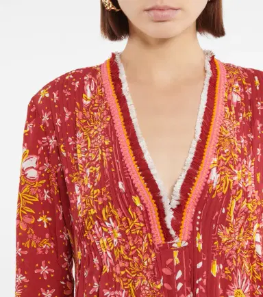 Poupette St Barth Ola fringed printed minidress | Thumbnail 3