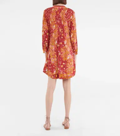 Poupette St Barth Ola fringed printed minidress | Thumbnail 4