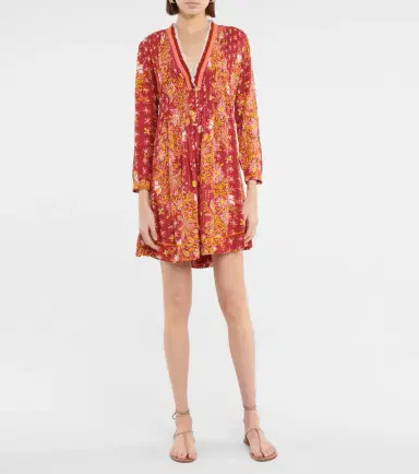 Poupette St Barth Ola fringed printed minidress | Thumbnail 5