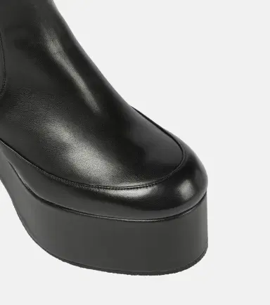 Dries Van Noten Leather platform ankle boots | Thumbnail 3