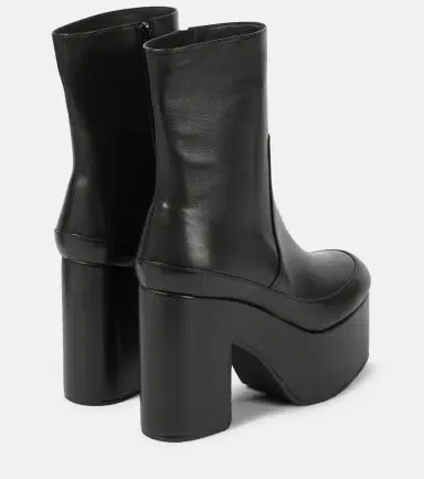 Dries Van Noten Leather platform ankle boots | Thumbnail 4