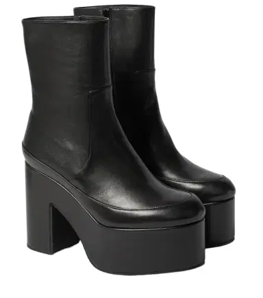 Dries Van Noten Leather platform ankle boots | Thumbnail 1