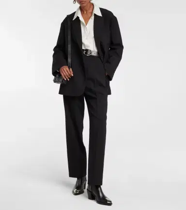 The Frankie Shop Bea twill blazer | Thumbnail 3 The Frankie Shop Bea twill blazer | Thumbnail 3