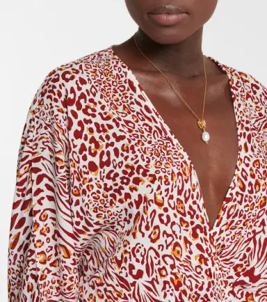 Poupette St Barth Ilona printed v-neck dress | Thumbnail 4
