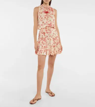 Poupette St Barth Clara floral minidress | Thumbnail 4