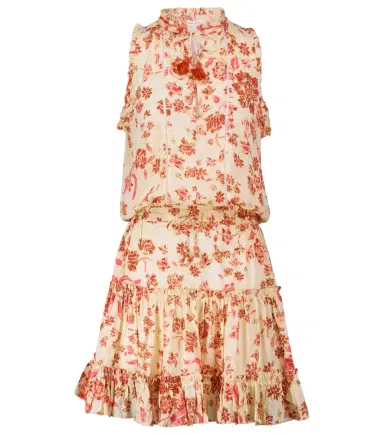 Poupette St Barth Clara floral minidress | Thumbnail 1