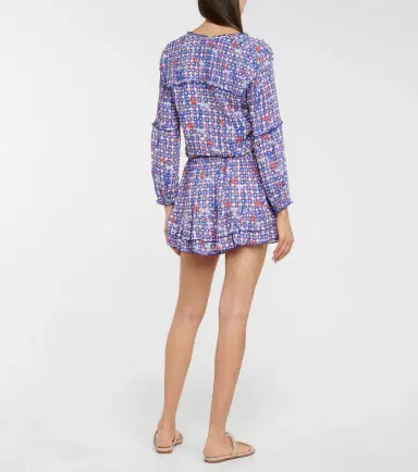 Poupette St Barth Ilona printed minidress | Thumbnail 2