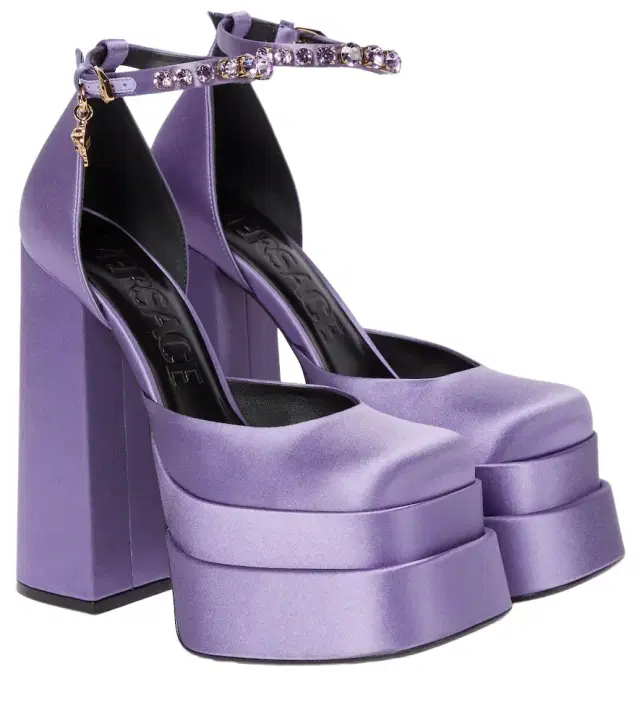 Versace Medusa Aevitas satin platform pumps