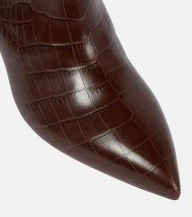 Paris Texas Croc-effect leather knee-high boots | Thumbnail 4