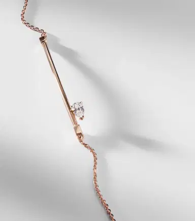 Repossi Serti Sur Vide 18kt rose gold bracelet with diamond | Thumbnail 4