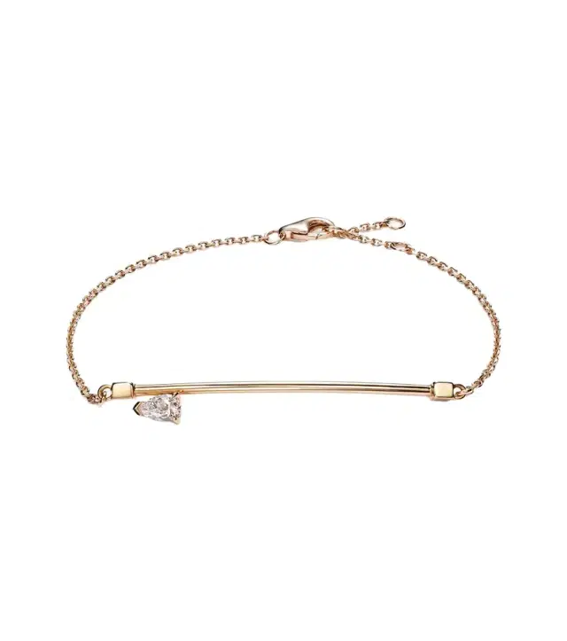 Repossi Serti Sur Vide 18kt rose gold bracelet with diamond