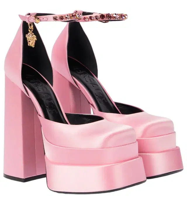 Versace Medusa Aevitas satin platform pumps