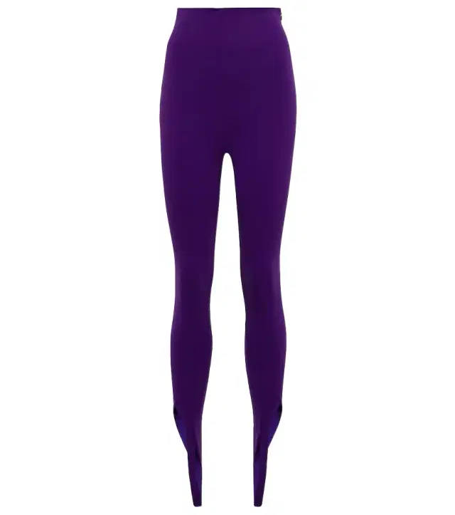 The Attico Jamie high-rise stirrup leggings