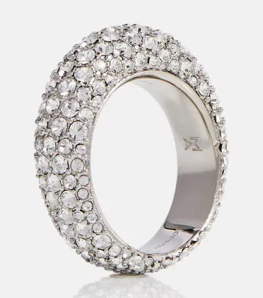 Amina Muaddi Cameron crystal-embellished ring | Thumbnail 3 Amina Muaddi Cameron crystal-embellished ring | Thumbnail 3