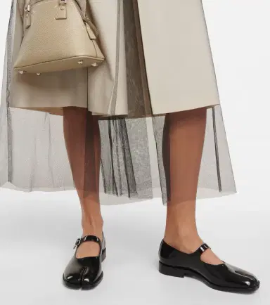 Maison Margiela Tabi patent leather Mary Jane flats | Thumbnail 5