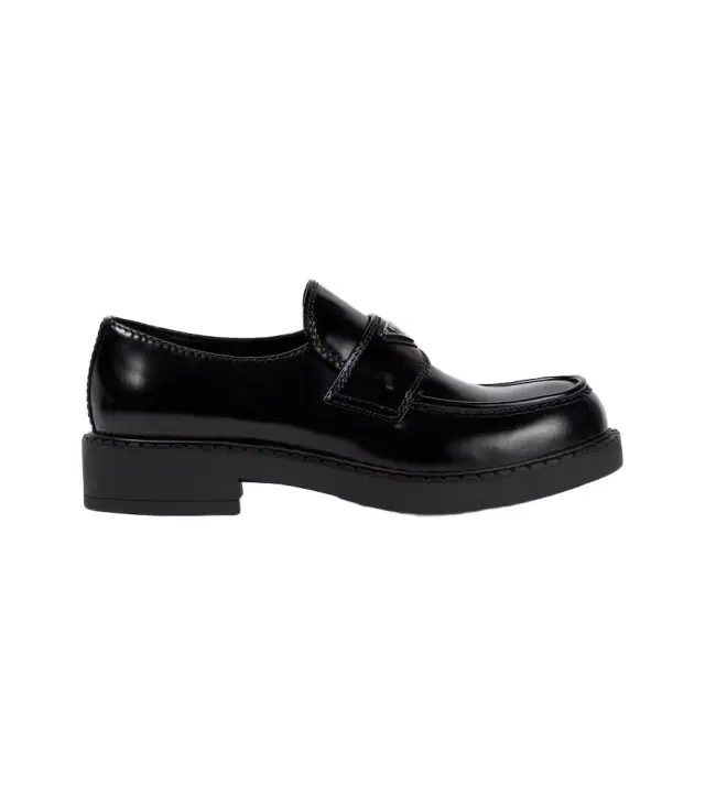 Brushed leather loafers