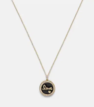 Sydney Evan Love 14kt yellow gold charm necklace | Thumbnail 3 Sydney Evan Love 14kt yellow gold charm necklace | Thumbnail 3
