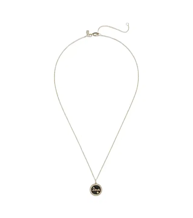 Sydney Evan Love 14kt yellow gold charm necklace