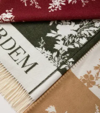Erdem Floral jacquard wool-blend blanket | Thumbnail 2