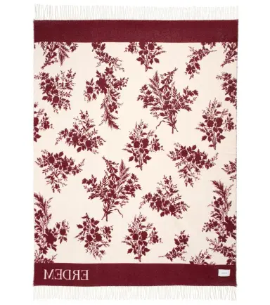 Erdem Floral jacquard wool-blend blanket | Thumbnail 4