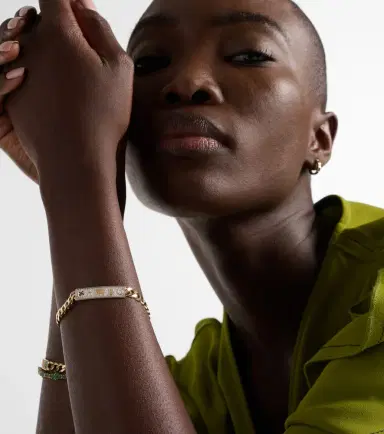 Sydney Evan Luck 14kt yellow gold chain bracelet | Thumbnail 4