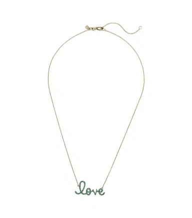 Sydney Evan Love 14kt gold necklace with diamonds | Thumbnail 1