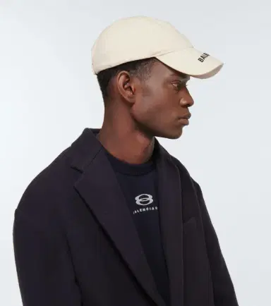 Balenciaga Logo cotton baseball cap | Thumbnail 3