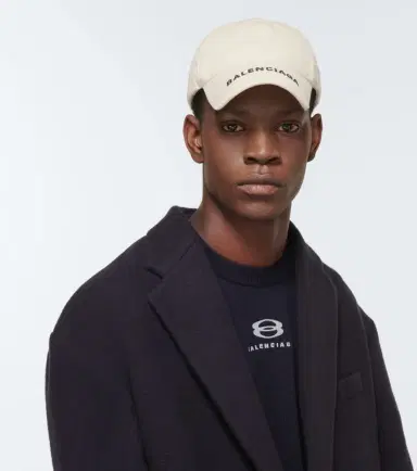 Balenciaga Logo cotton baseball cap | Thumbnail 4