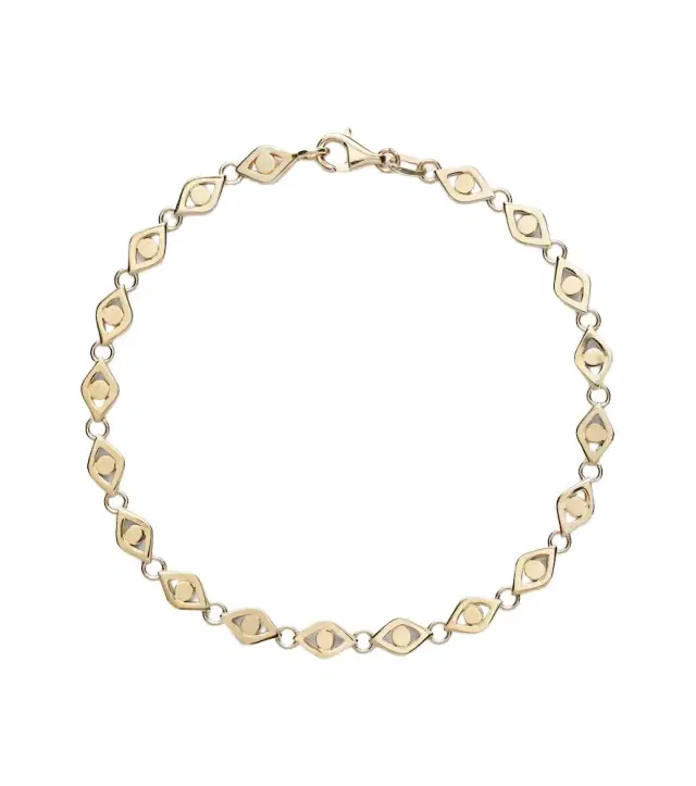 Sydney Evan Evil Eye 14kt gold bracelet