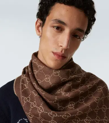 Gucci GG wool jacquard scarf | Thumbnail 4