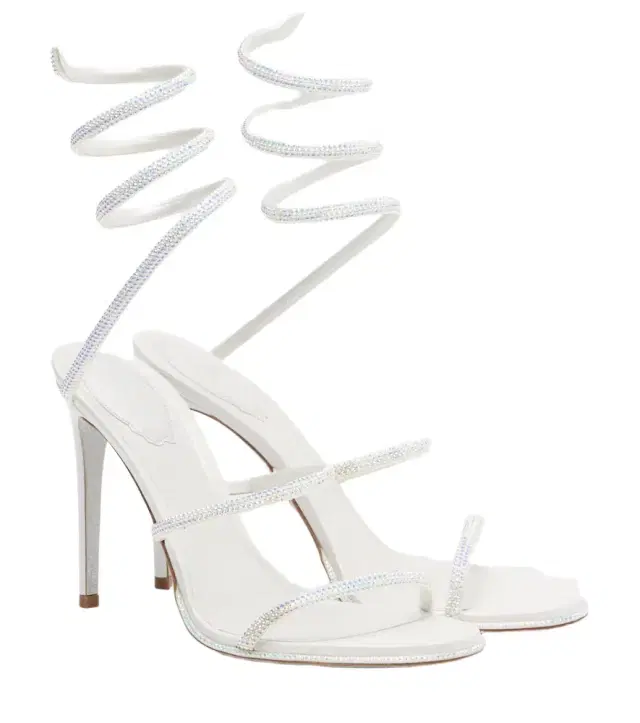 Rene Caovilla Cleo embellished leather sandals