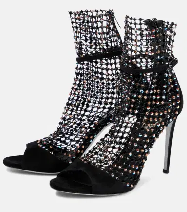 René Caovilla Galaxia embellished suede sandals | Thumbnail 4