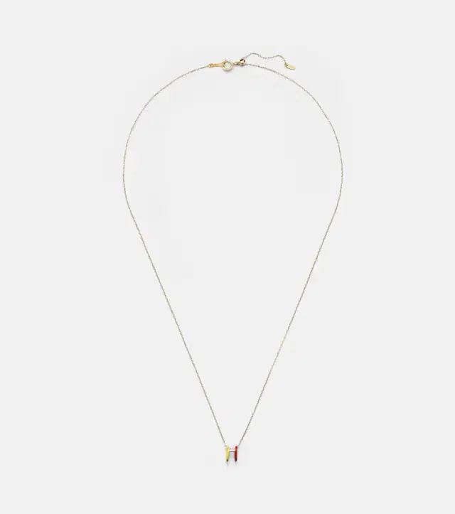 Persee Persée 18kt gold necklace with enamel
