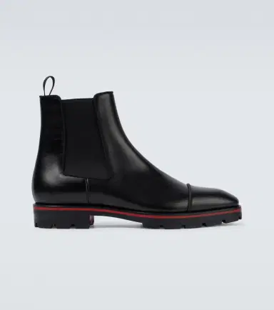Christian Louboutin Melon leather Chelsea boots | Thumbnail 4 Christian Louboutin Melon leather Chelsea boots | Thumbnail 4