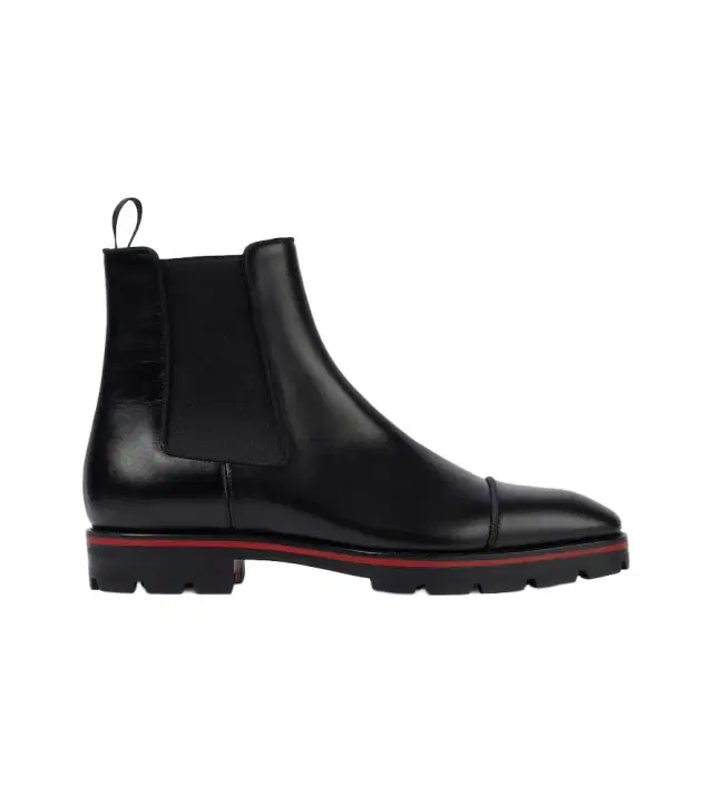 Melon leather Chelsea boots