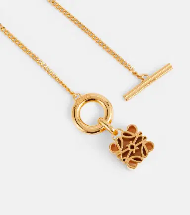 Loewe Anagram 24kt gold-plated sterling silver necklace | Thumbnail 2 Loewe Anagram 24kt gold-plated sterling silver necklace | Thumbnail 2